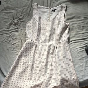 White polka dot dress